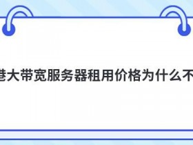 大带宽服务器租用价格是多少