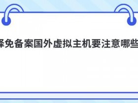 美国云虚拟主机免备案租用要注意什么