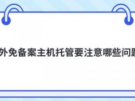 国内免备案主机租用要注意什么