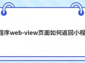 微信小程序页面如何跳回主页