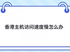 便宜的海外服务器租赁速度慢怎么办