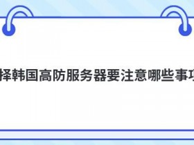 选择国内高防bgp服务器要注意什么