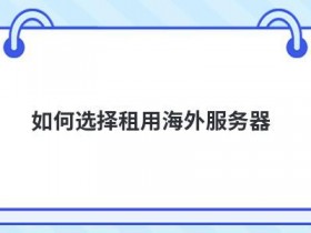 怎么正确租用高防海外服务器