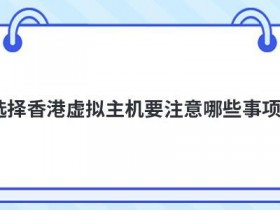 购买免备案美国虚拟主机要注意哪些问题