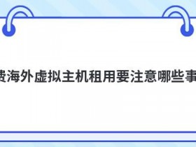 外国虚拟主机选择要注意哪些事项
