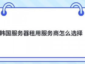 免实名韩国服务器租用怎么管理